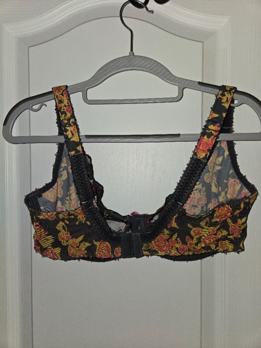 Freya Tattoo Underwire Balcony Bra 36FF UK 36H US Floral Lace AA4441 - Picture 2 of 5